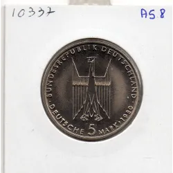 Allemagne RFA 5 deutche mark 1980 F, Spl cathédrale de Cologne KM 153 pièce de monnaie
