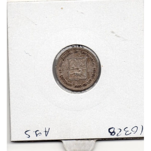 Venezuela 25 centimos 1965 Sup, KM.Y40 Nickel