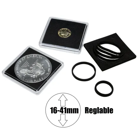 Capsules carrées QUADRUM pour pièces de monnaie marque leuchtturm