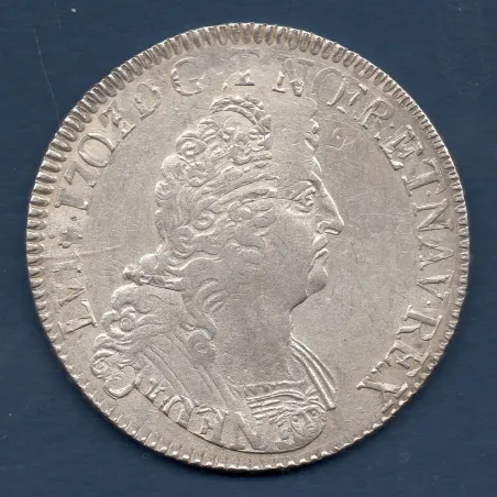 Ecu aux 8L 2eme type 1704 A Paris Louis XIV réformé
