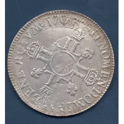 Ecu aux 8L 2eme type 1704 A Paris Louis XIV réformé