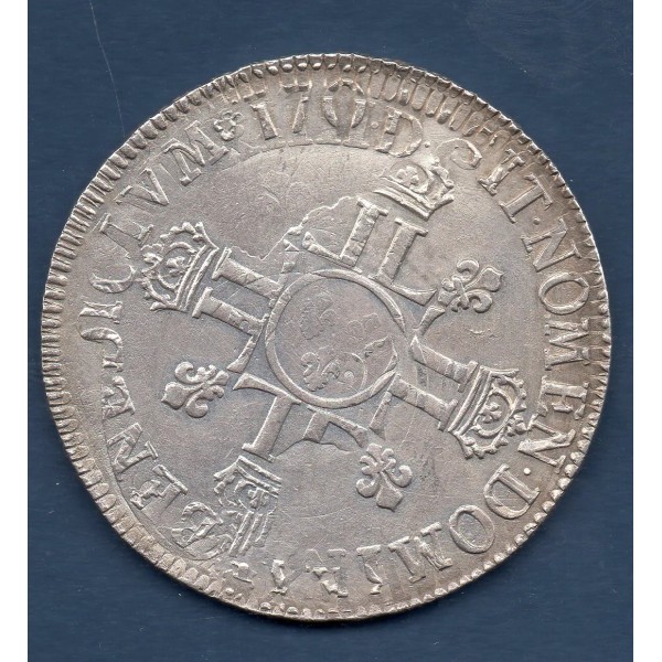 Ecu aux 8L 2eme type 1704 A Paris Louis XIV réformé