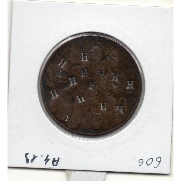 Monnaie Satirique 10 centimes dupuis 1901 contremarqué