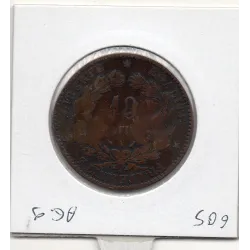 Monnaie Satirique 10 centimes cérès 1888 contremarqué PF