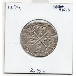 Blanc a la couronne de Bretagne Nantes Charles VIII (1491) Sup