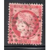 Timbre France Yvert No 57b Type Cérès 80c carmin vif Oblitéré gros chiffres