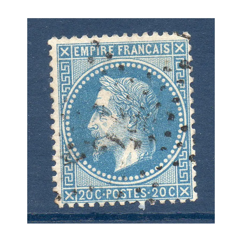 Timbre France Yvert No 29B Empire Lauré 20c bleu Oblitéré étoile Timbre France Yvert No 29B Empire Lauré 20c bleu Oblitéré étoile