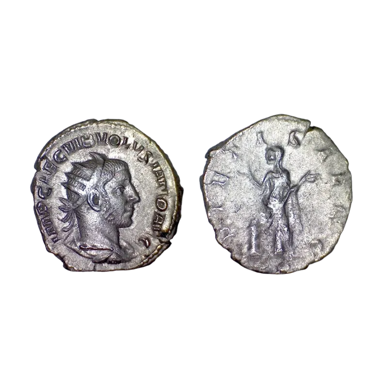 Antoninien de Volusien (251-253), RIC 182 Pietas, Rome
