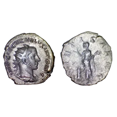 Antoninien de Volusien (251-253), RIC 182 Pietas, Rome