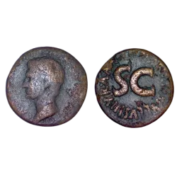 As d'Auguste (-7) RIC.435 M MAECILIUS TULLUS