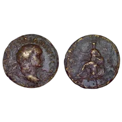 Dupondius de Vespasien (71) ric.1148 Rome assises