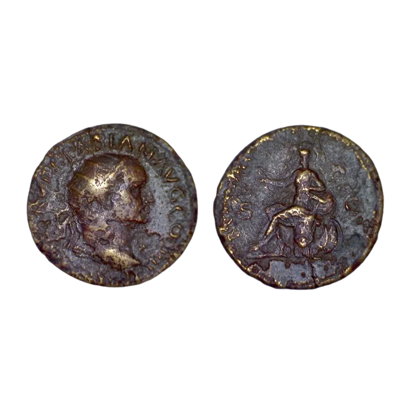 Dupondius de Vespasien (71) ric.1148 Rome assises Dupondius de Vespasien (71) ric.1148 Rome assises