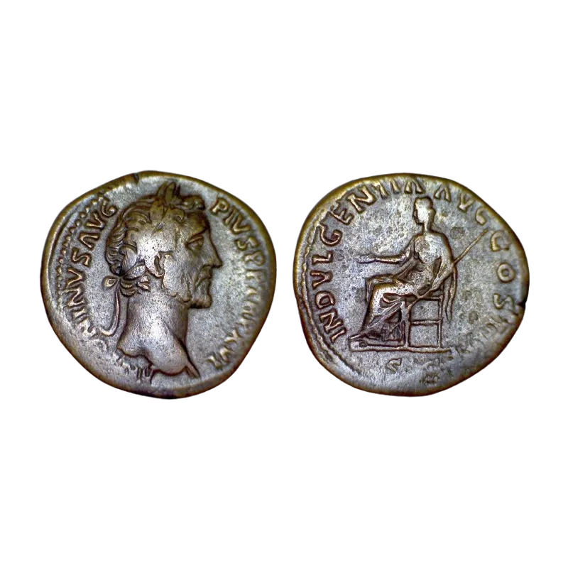 Sesterce d'Antonin le pieux (152-153), RIC 904 INDVLGENTIA atelier Rome