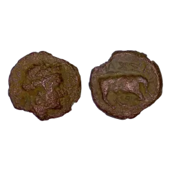 Massalia, Marseille Petit bronze au taureau (-121 à -49) monnaie