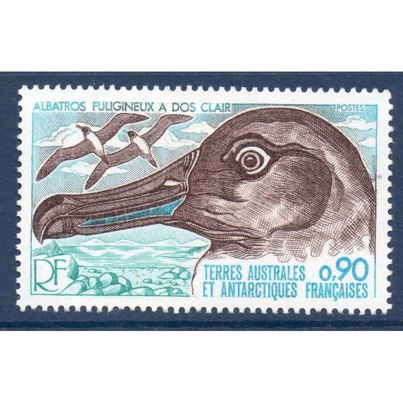 Timbre TAAF Yvert No 72 Albatros Neuf ** 1977