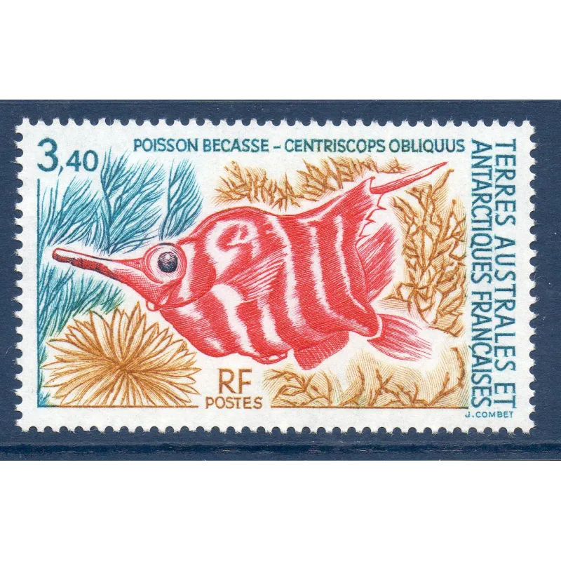 Timbre TAAF Yvert No 178 Poisson Bécasse Neuf ** 1993 Timbre TAAF Yvert No 178 Poisson Bécasse Neuf ** 1993