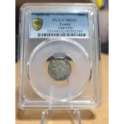 50 centimes Cérès 1895 A Paris SPL- PCGS MS62