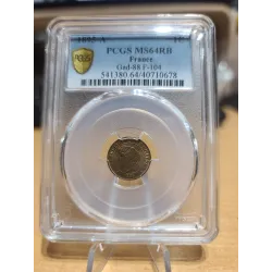 1 centime Cérès 1895 A Paris Spl+ MS64