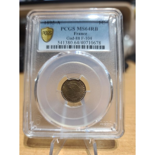 1 centime Cérès 1895 A Paris Spl+ MS64