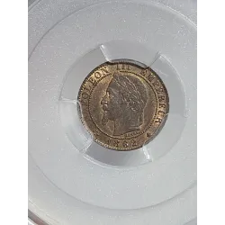 1 centime Napoléon III tête laurée 1862 A Paris SPL+ PCGS MS64