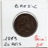 Brésil 20 reis 1869 TTB, KM.474 Pedro II