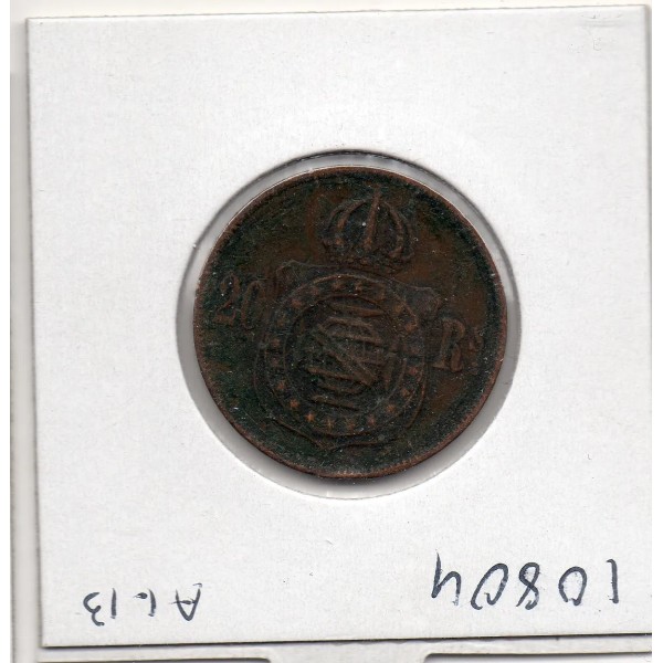 Brésil 20 reis 1869 TTB, KM.474 Pedro II