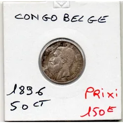 Congo Belge 50 centimes 1896 Sup, KM.5 Leopold II