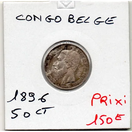 Congo Belge 50 centimes 1896 Sup, KM.5 Leopold II