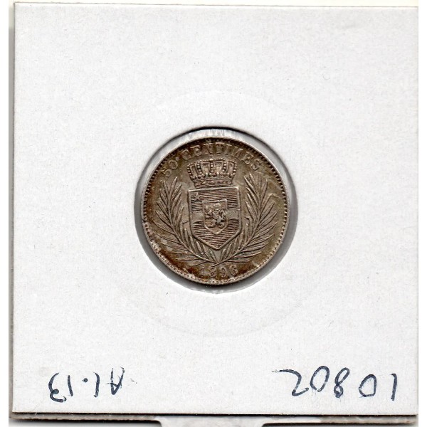 Congo Belge 50 centimes 1896 Sup, KM.5 Leopold II