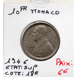 Monaco 10 francs 1946 Sup, Gad.136 Louis II