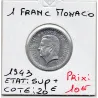 Monaco 1 franc 1943 Sup+, Gad 131 Louis II