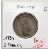 Suisse 2 francs 1894 TTB-, KM.21