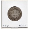 Suisse 2 francs 1894 TTB-, KM.21