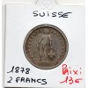 Suisse 2 francs 1878 TTB, KM.21