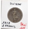 Suisse 2 francs 1878 TTB-, KM.21