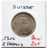 Suisse 2 francs 1914 Sup, KM.21