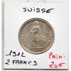 Suisse 2 francs 1912 Sup, KM.21