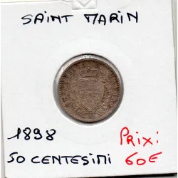 Saint Marin 50 centesimi 1898 Spl, KM.3