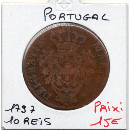 Portugal 10 reis 1797 TB, KM.243 Maria 1ere
