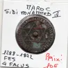 Maroc 4 Falus 1288 AH - 1872 Fes TTB, KM.166 Sidi mohammed IV