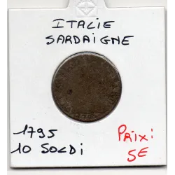 Italie Sardaigne 10 Soldi 1795 B, KM 92 Victor Amédée III