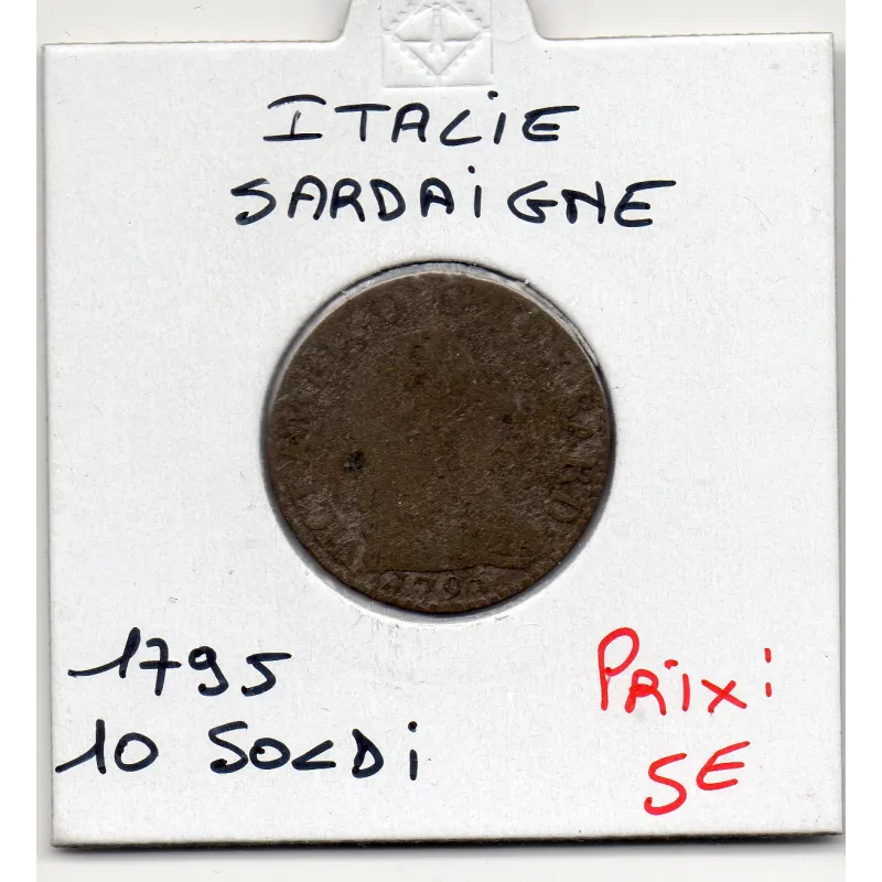 Italie Sardaigne 10 Soldi 1795 B, KM 92 Victor Amédée III Italie Sardaigne 10 Soldi 1795 B, KM 92 Victor Amédée III