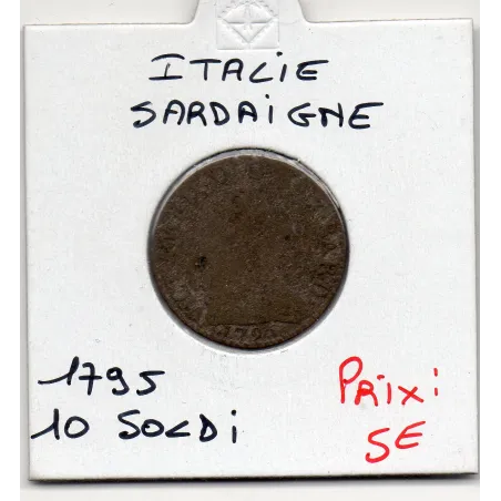 Italie Sardaigne 10 Soldi 1795 B, KM 92 Victor Amédée III