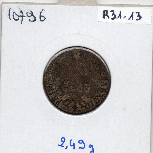 Italie Sardaigne 10 Soldi 1795 B, KM 92 Victor Amédée III