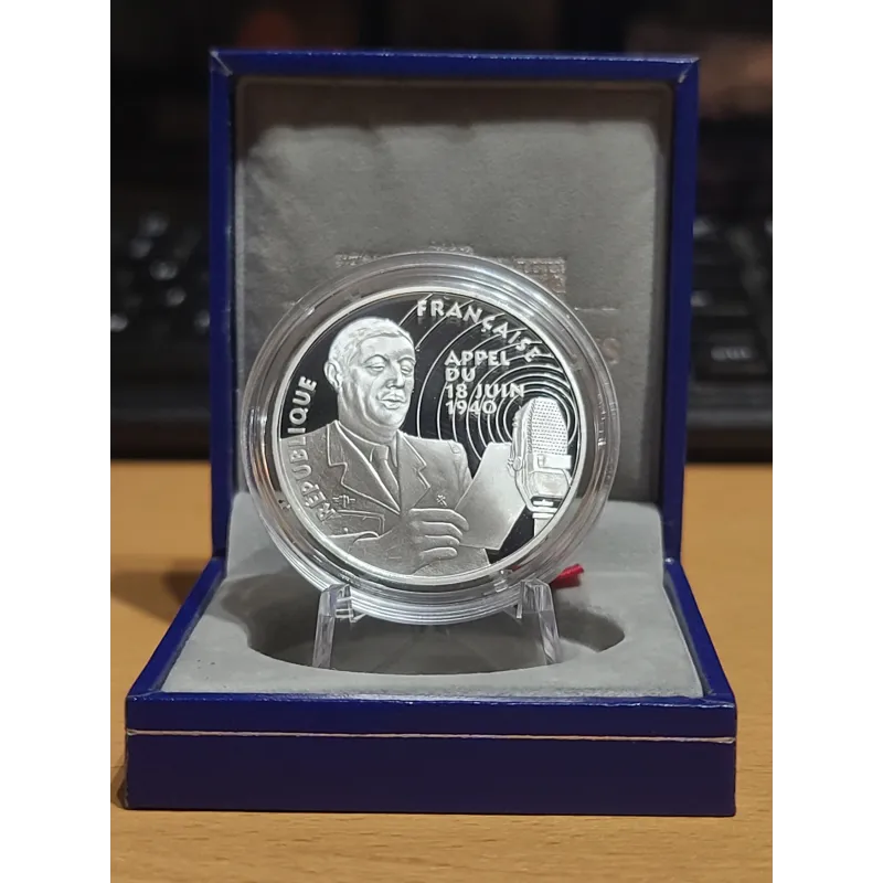 100 francs Argent, BE, 1994, De Gaulle - Appel du 18 juin 1940 pièces de monnaies de Paris