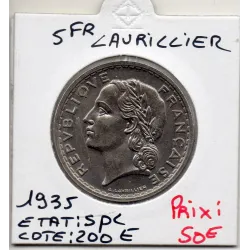 5 francs Lavrillier 1935 Spl