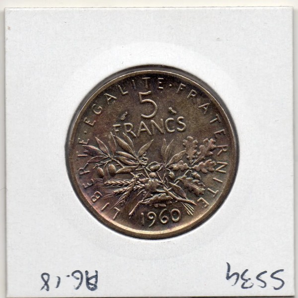 5 francs Semeuse Argent 1960 FDC