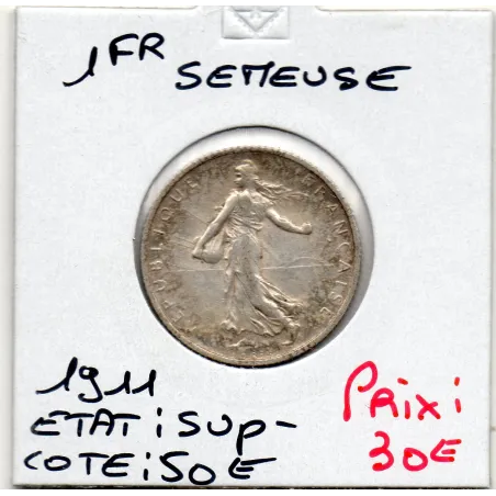 1 franc Semeuse Argent 1911, Sup-