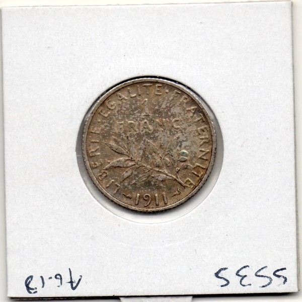 1 franc Semeuse Argent 1911, Sup-