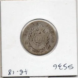 1 franc Napoléon III tête laurée 1867 A Paris B